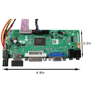 HDMI VGA DVI Controller board with 15