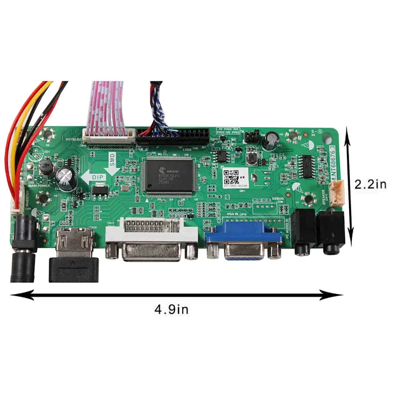 HDMI VGA DVI Controller board with 15