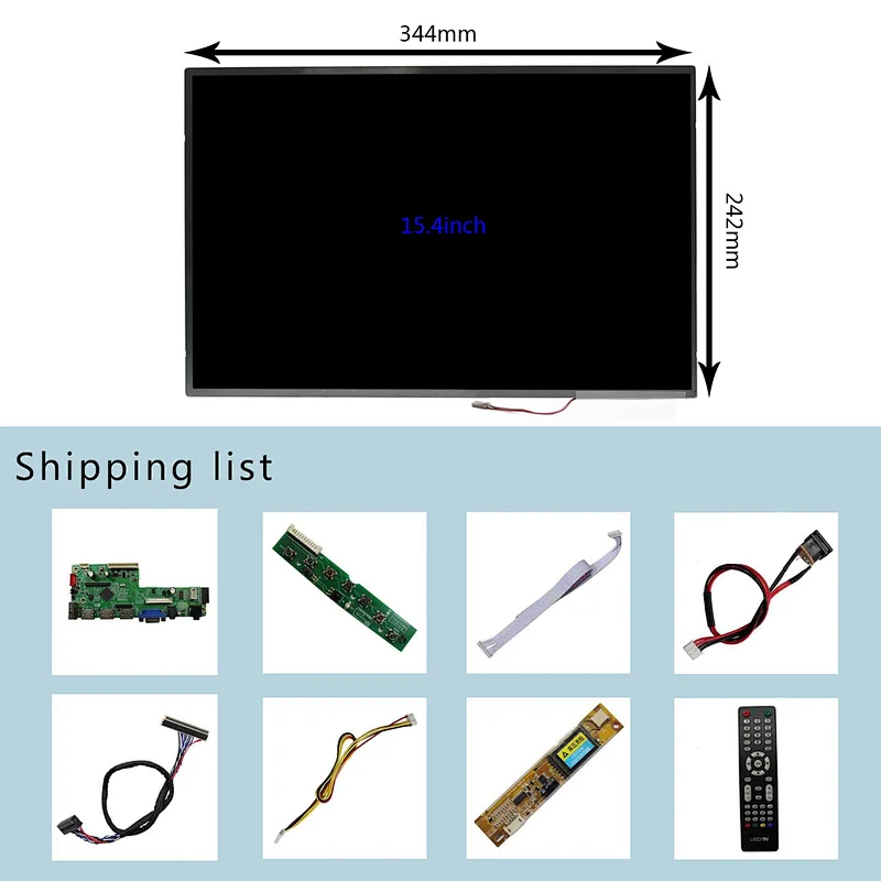 15.4inch 1280x800 LCD Screen With HD-MI USB VAG AUDIO LCD Controller Board