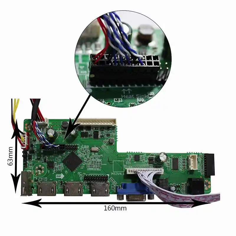 15.4inch 1280x800 LCD Screen With HD-MI USB VAG AUDIO LCD Controller Board 1280x800 lcd lcd controller pcb board 15.4inch 1280x800 LCD Scree 15.4inch 1280x800