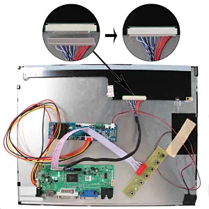 HDMI VGA DVI Controller board with 15
