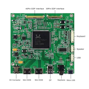 HDMI Mini+DP LCD Controller Board Compatible With 12.5inch LQ125D1JW31 3840x2160 4K LCD Screen lcd controller board hdmi hdmi lcd controller board 4k lcd ipod compatible lcd screen hdmi controller for lcd