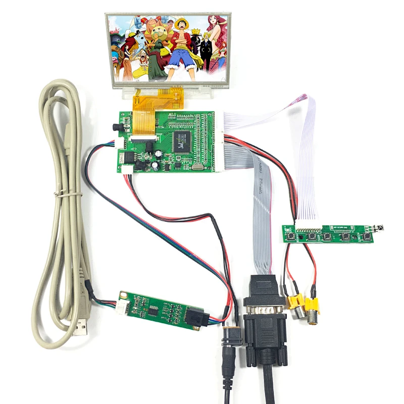 VGA 2AV LCD Board Work for 4.3inch 40Pin TTL TFT LCD Screen 40pin lcd screen lcd screen for tft ttl lcd lcd ttl tft lcd vga manufacturers 4.3