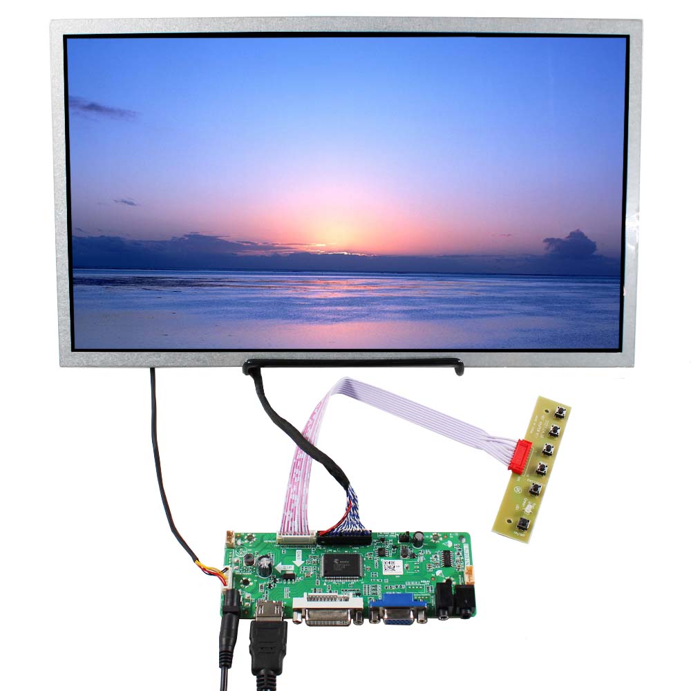 VSDISPLAY 9.1 9.1 Inch 822X260 LCD Screen LQ091B1LW01 with HD-MI USB LCD Controller Board VS-TY2660H-V818 Support Airplay Android Miracast 