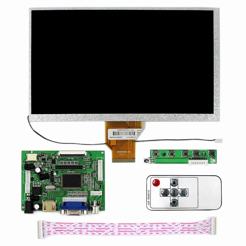 9inch AT090TN10 800X480 TFT-LCD Screen with HDMI+VGA+2AV LCD Controller Board 9inch AT090TN10 800X480 9inch AT090TN10 resolution 800x480 pixels lcd screen AT090TN10 screen lcd 800x480 800x480