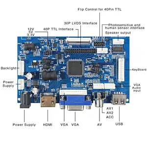 HDMI VGA+2AV LCD Controller Board VS-TY2660H-V899 for 15.6inch 1920X1080 LCD G156HTN02.1 lcd controller board hdmi VS-TY2660H-V899 HDMI  Controller Board for 15.6inch lcd LCD Board for 15.6inch lcd