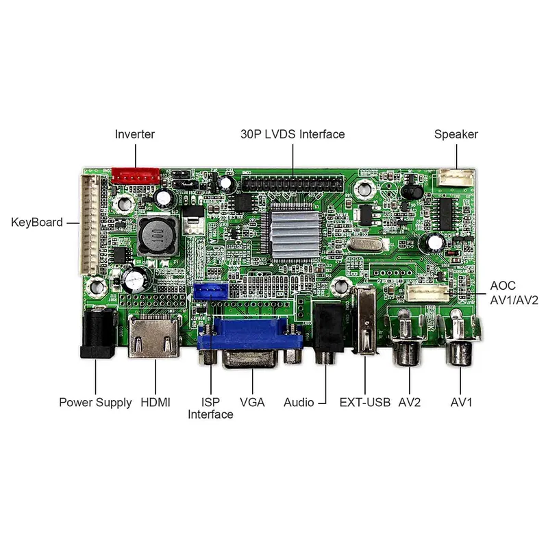 11.6inch N116HSE-EJ1/EA1 1920X1080 IPS LCD Screen with HDMI+VGA+AV+USB LCD Controller Board