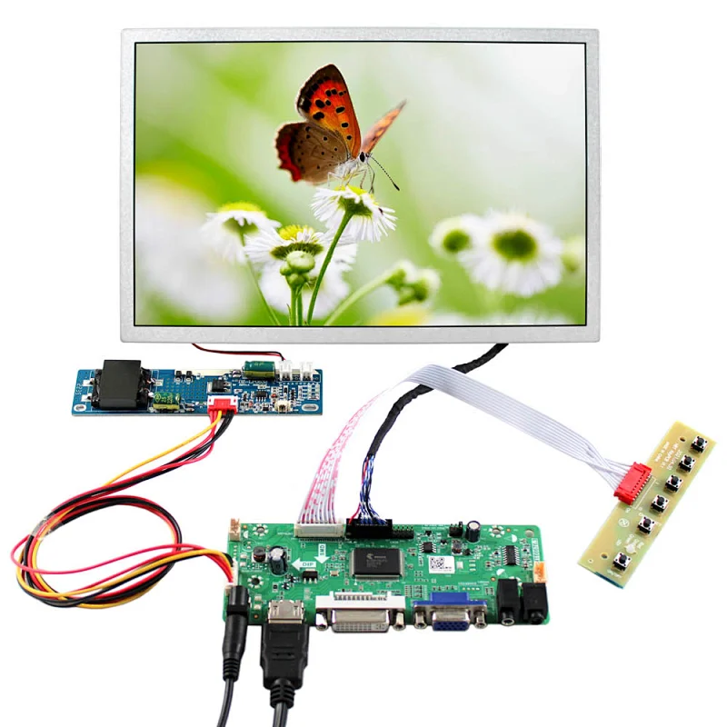 HDMI VGA DVI LCD Board Work for LVDS Interface LCD Screen 10.1inch 1280x800 10.1
