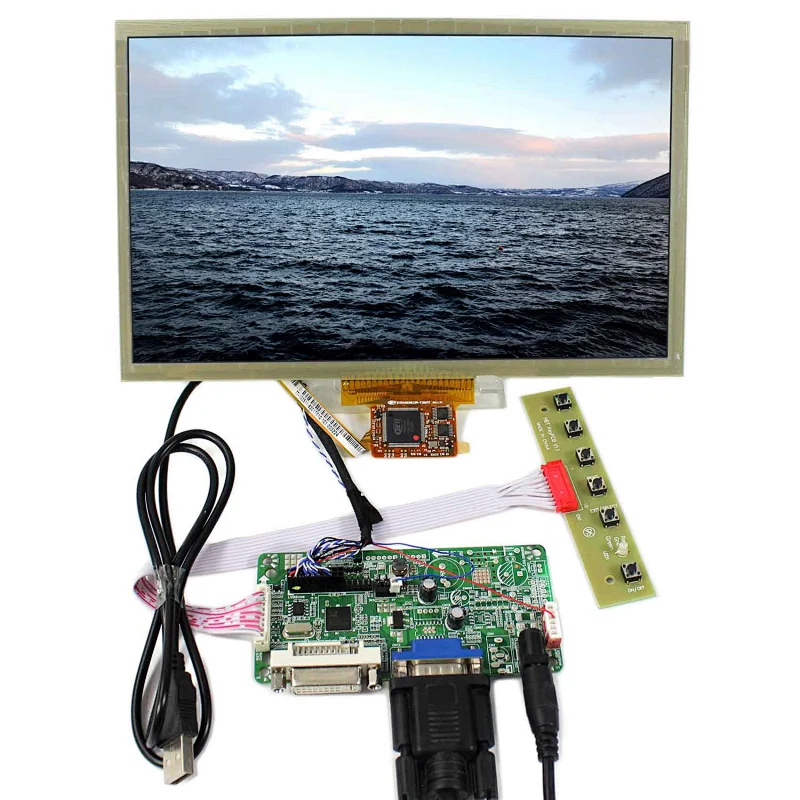 10.2inch HSD100IFW1 CLAA102NA0ACW 1024X600 LCD Screen with VGA+DVI LCD Controller Board 10.2inch HSD100IFW1 CLAA102NA0ACW 1024X600 CLAA102NA0ACW 1024X600 10.2inch HSD100IFW1