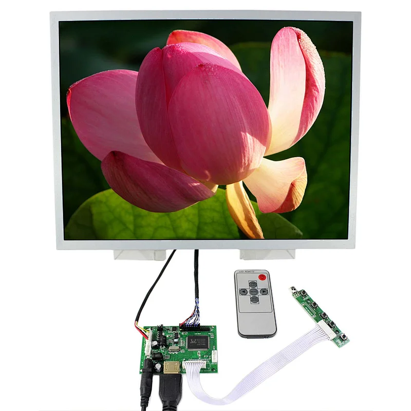 HDMI LCD Controller Board With 15inch LQ150X1LG96 1024X768 1050cd/m2 High Brightness LCD Screen Display