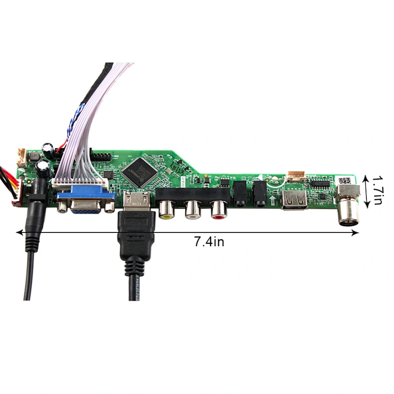 HDMI VGA AV USB RF LCD Board Work for LVDS Interface LCD Screen 10.1