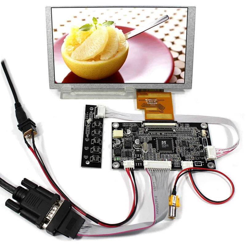 VGA AV LCD Driver Board With 6.2
