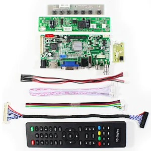HDMI VGA 2AV USB LCD Board Work for 21.5inch  1920x1080 LM215WF3-SLA1 LVDS Interface LCD Screen lcd lvds control board hdmi usb lcd board for 21.5inch lcd USB LCD Control board for 1920x1080 lcd panel