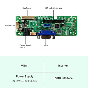 VGA LCD Board Work for 15.4inch 1440x900 LVDS Interface LCD Screen lvds lcd interface lvds lcd controller board VGA LCD Board 15.4inch 1440x900 lcd screen