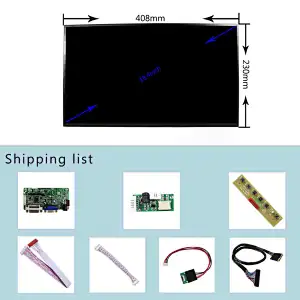 18.4inch CLAA184FP01 1920X1080  LCD Screen With VGA+DVI LCD Controller Board 18.4inch CLAA184FP01 1920X1080 CLAA184FP01 1920X1080 CLAA184FP01