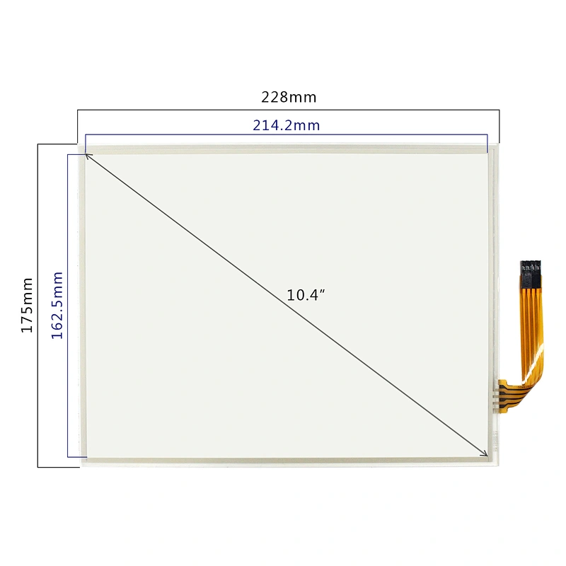 10.4inch Touch Panel 4 Wire Resistive Touch Sensor Dimension Size 228x175mm 4 wire resistive touch panel wire resistive touch panel resistive touch sensor 10.4inch touch panel