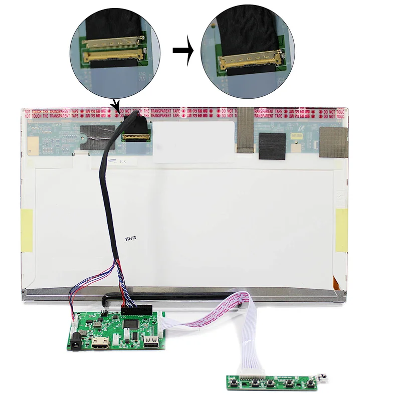 14 inch 1366X768 LP140WH1 40P LVDS TFT LCD Screen with HDMI USB LCD Controller Board
