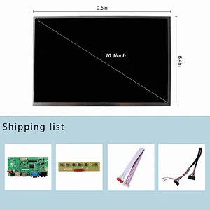 10.1inch B101EW05 1280X800 IPS TFT-LCD Screen With HDMI DP VGA LCD Controller Board