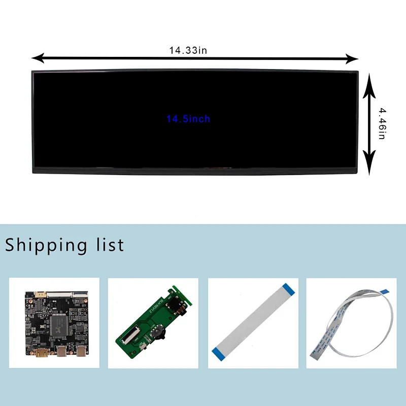 HDMI TYPE-C LCD Controller Board with 14.5