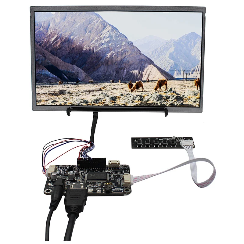 10.1inch 1366X768 LCD Screen 10.1inch Capacitive Touch Panel with HD-MI Audio LCD Controller Board