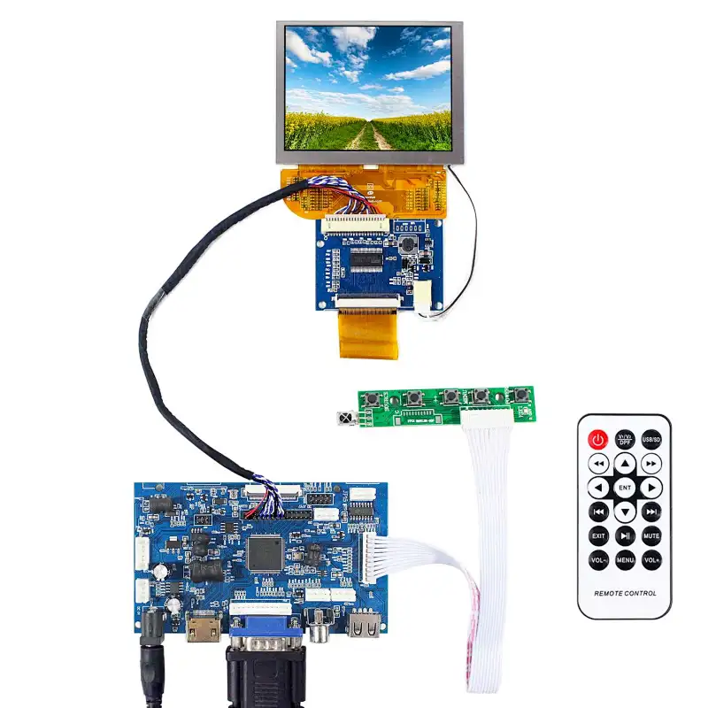 TFT-LCD 3.5inch 800X600 VS035SD1 LCD Screen With HDMI VGA+2AV LCD Controller Board 3.5inch 800x600 hdmi controller board hdmi controller for lcd lcd controller hdmi vga av 800x600 lcd hdmi lcd 800x600 3.5 inch 800x600 lcd