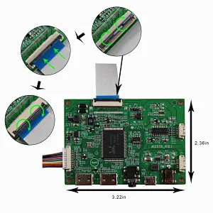 EDP 12.6inch NV126B5M-N41 1920X515 IPS LCD Screen work with HD MI Board for mall /car/ navigation/ shelves booking system