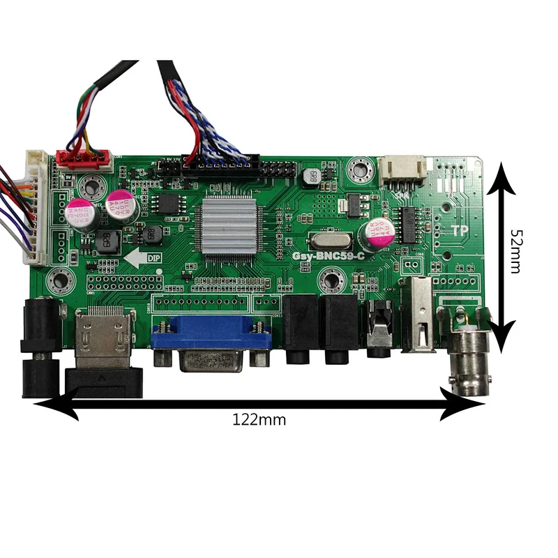 12.1inch LQ121K1LG52 1280x800 LCD Screen With HDM I VGA AV Audio USB LCD Controller Board
