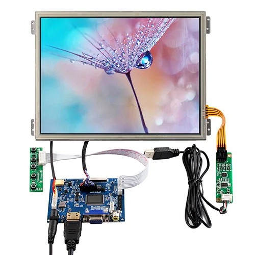 HD-MI VGA AV LCD Board 10.4" 1024X768 IPS LCD With Resistive Touch Panel Screen resistive lcd touch screen lcd screen with touch panel lcd panel with touch screen 1024x768 ips lcd screen