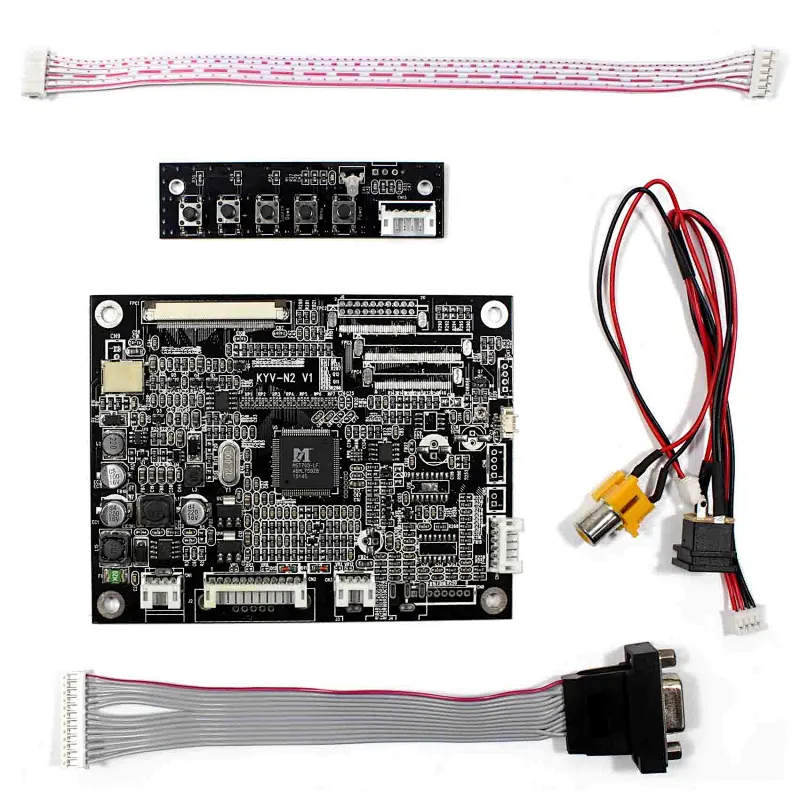VGA AV LCD Board Work for 60Pin 10.4inch 800x600 A104SN03 V1 LSA40AT9001 TTL LCD Screen lcd vga board lcd board for 60pin lcd VGA Board for 10.4inch lvds lcd