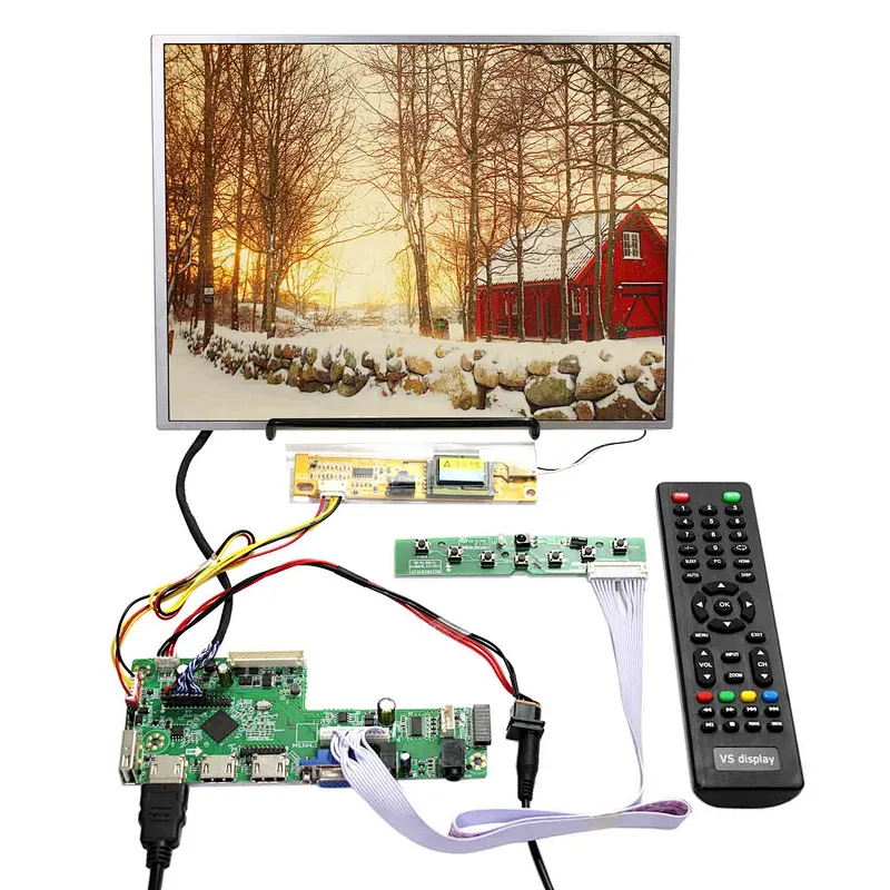 12.1 in 1024X768 TFT- LCD Screen With VGA HDMI Port LCD Controller Board