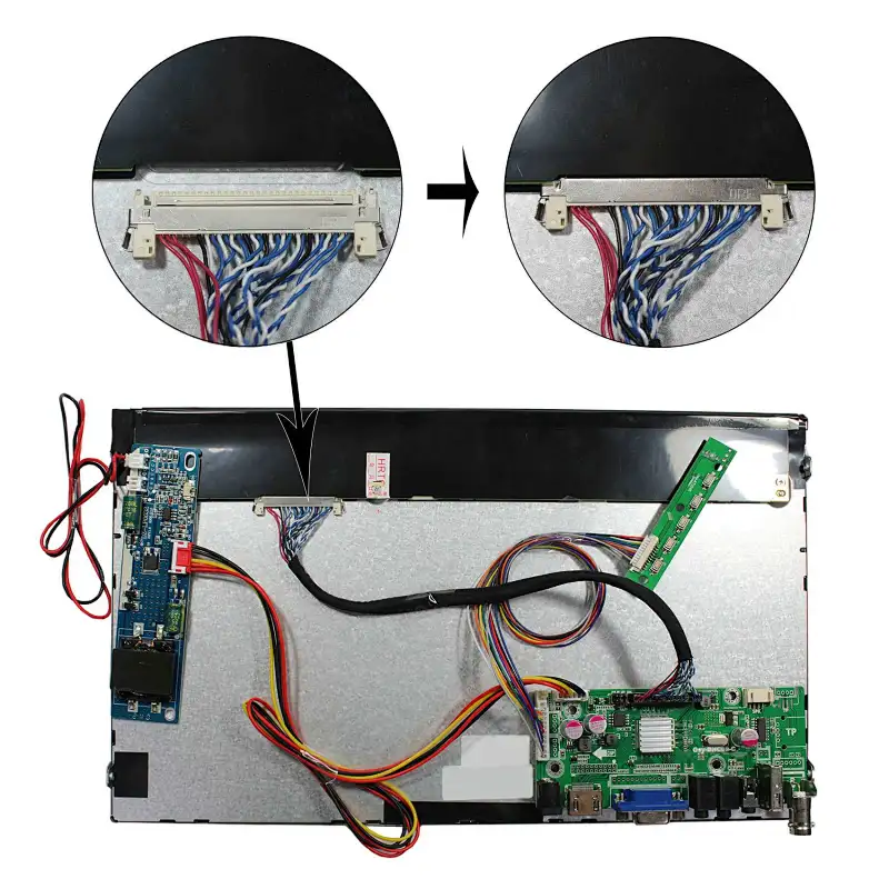 HDMI VGA  AV USB LCD Board Work for LVDS LCD Screen LQ133M1LW02 13.3inch tft lcd screen