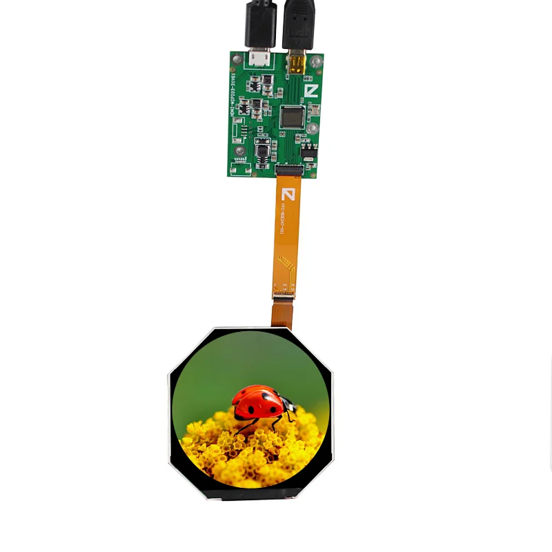 2.5inch VS025Z6M  round LCD Screen to Micro HD Board hd lcd board hd lcd tv board hd lcd control board hd lcd screen round lcd screen 2.5inch lcd screen