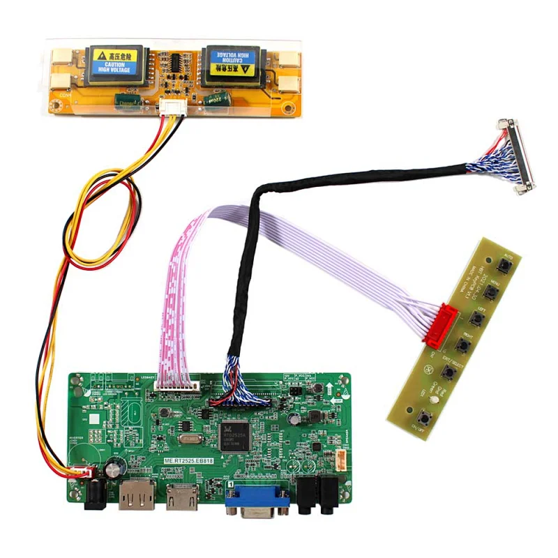 HDMI DP VGA LCD Controller Board RT2525.EB818 for 17-19inch 1280x1024 tft lcd module DP VGA Controller Board for tft lcd HDMI DP  board for 1280x1024 lcd DP LCD Controller Board for 17-19inch lcd