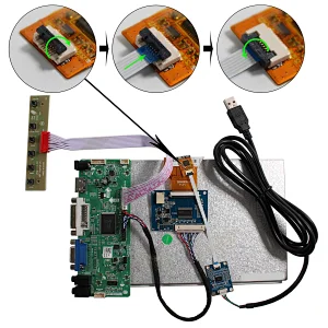 9inch AT090TN10 800X480 LCD Capacitive Touch Panel with HD-MI+VGA+DVI+ LCD Controller Board 9inch AT090TN10 800X480 AT090TN10 800X480 lcd with touch panel 9inch lcd lcd touch capacitive