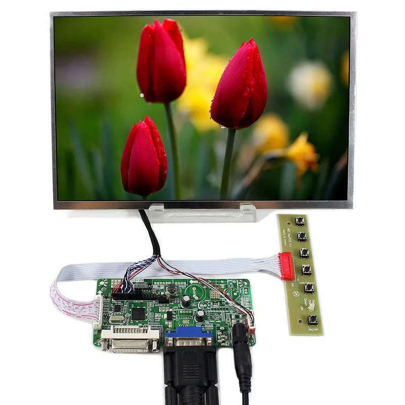 10.1inch B101EW05 LP101WX1-SLP2 1280X800 TFT-LCD Screen with VGA+DVI LCD Controller Board