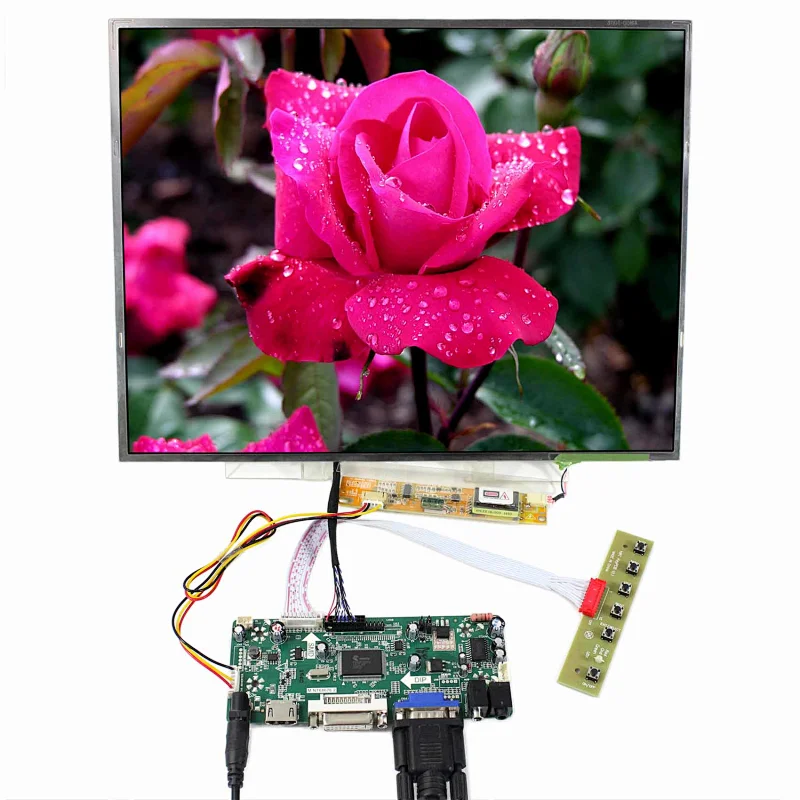 15inch 1024X768 TFT-LCD Screen with HDMI VGA DVI LCD Controller Board 15inch 1024X768 lcd