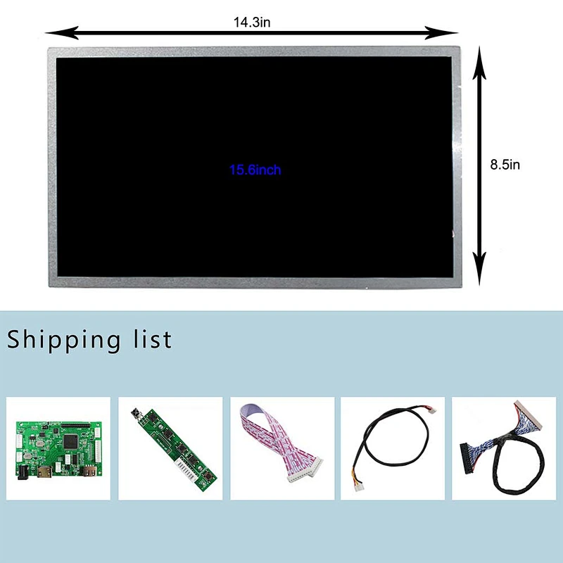 HDMI USB LCD Controller Board With 15.6 inch G156HTN02 1920X1080 LCD Screen 15.6 inch G156HTN02 1920X1080 G156HTN02 1920X1080 G156HTN02 USB lcd controller board