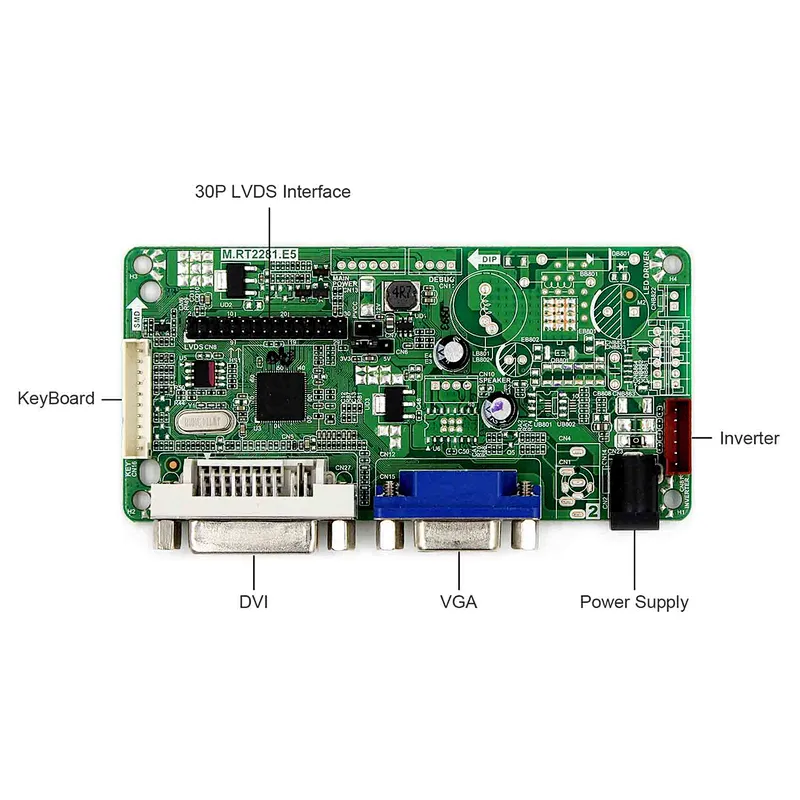 DVI VGA LCD Controller Board with 10.6