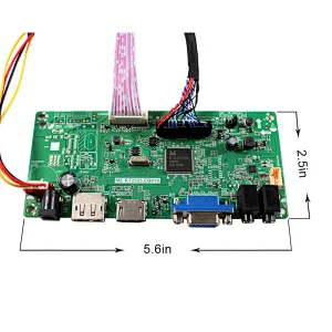 HDMI DP VGA AUDIO LCD Board Work for 1440x900 LVDS Interface TFT LCD Screen DP LCD Board HDMI DP LCD Board DP VGA LCD Board for 1440x900 lcd
