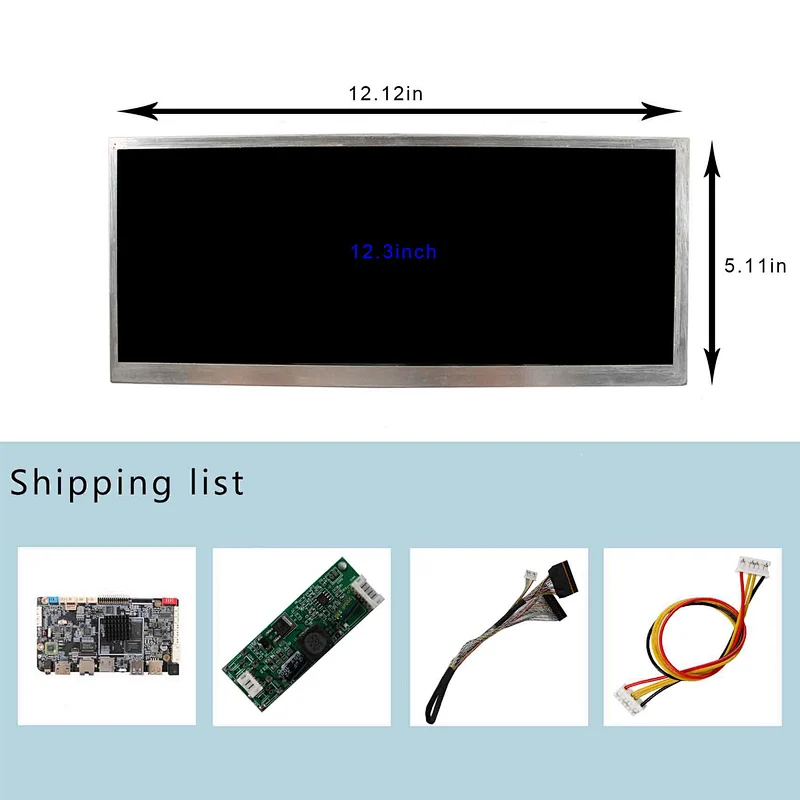 Android lcd control board with 12.3