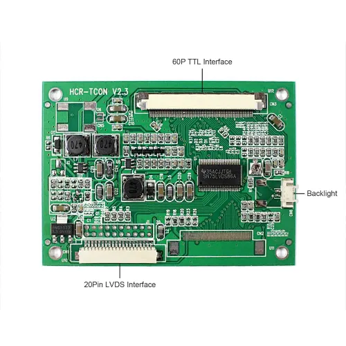 Fit To A080SN01 A104SN03 60pin TTL signal HCR-TCON-N2 LVDS to TTL Tcon Board ttl to lvds board lvds to ttl