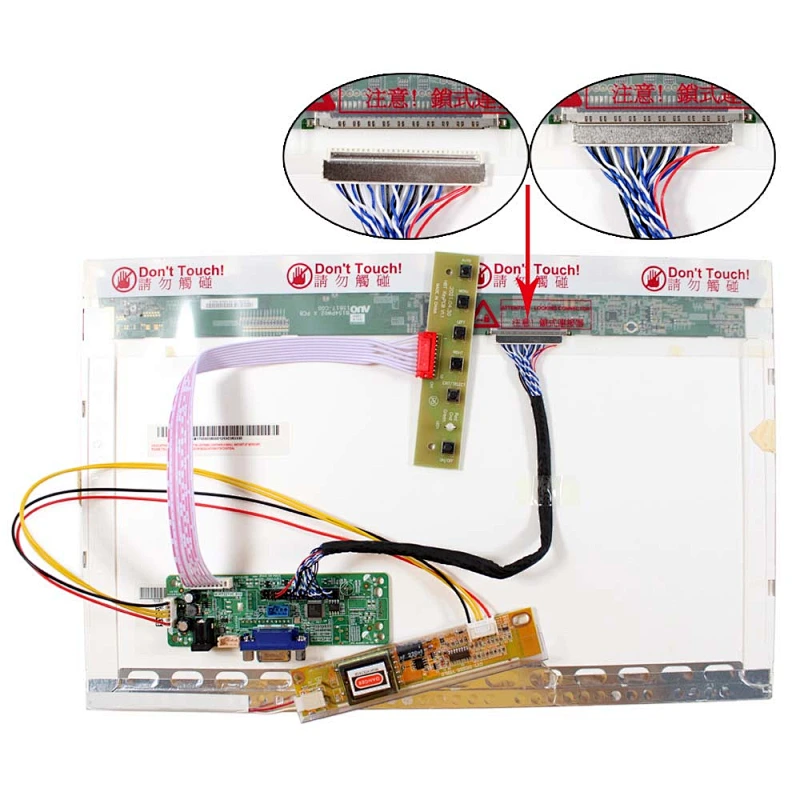VGA LCD Board Work for 15.4inch 1440x900 LVDS Interface LCD Screen lvds lcd interface lvds lcd controller board VGA LCD Board 15.4inch 1440x900 lcd screen