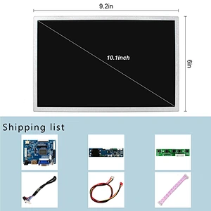 HDMI VGA AV Control board work  for EV101WXM-N80 1280X800 1000NITS lvds tft lcd panel