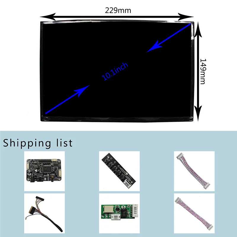 10.1inch B101UAN02.1 1920×1200 TFT-LCD screen with HD-MI Audio LCD Controller Board