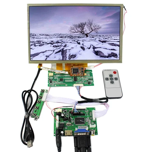 10.2" AT102TN03 800X480 LCD Screen with HDMI VGA Controller Board lcd controller board hdmi hdmi lcd controller board screen lcd 800x480 lcd 800x480 at102tn03