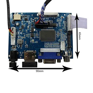 HDMI VGA AV LCD Controller Board with 10.4 inch 1024x768 IPS LCD Screen 600nit Brightness