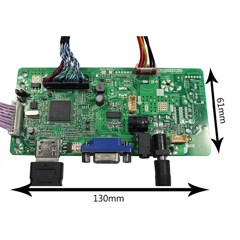 HDMI VGA Audio LCD Board for 30Pin LVDS Interface 13.3
