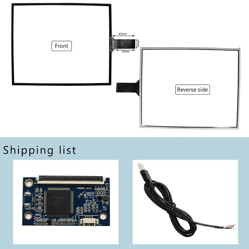 17in Capactive Touch Sensor USB Controller For 17