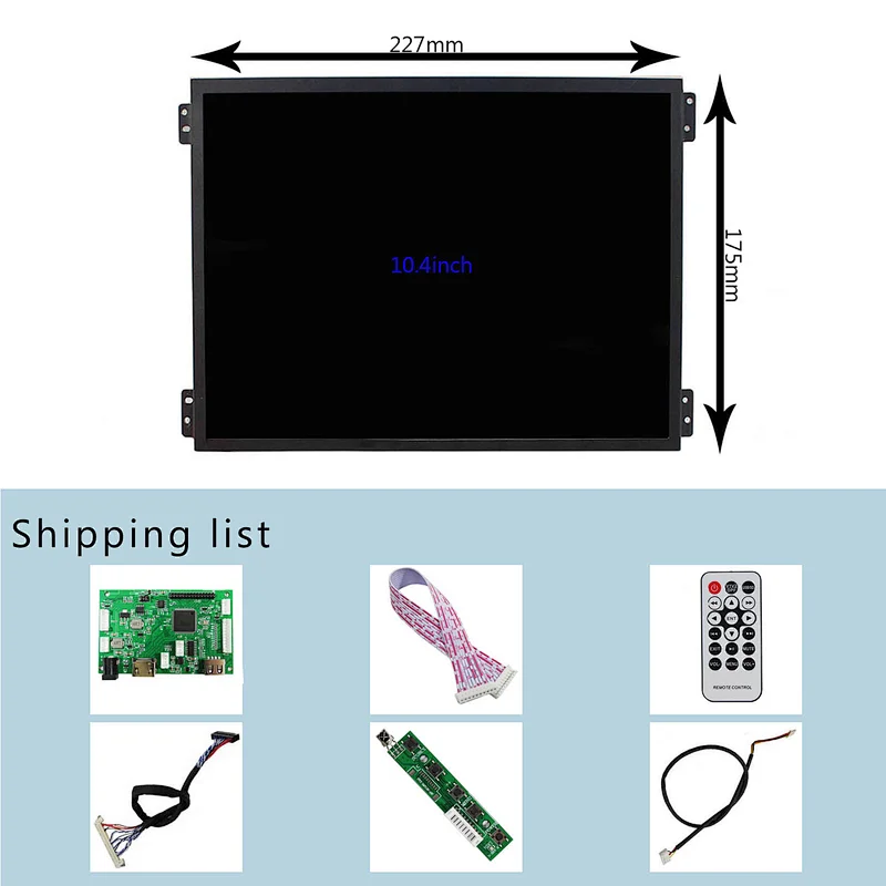 HDMI USB LCD Controller Board With 10.4 inch VS104T 004A 1024x768 IPS LCD Screen 600nit lcd ips 1024x768 lcd USB LCD Controller Board 10.4