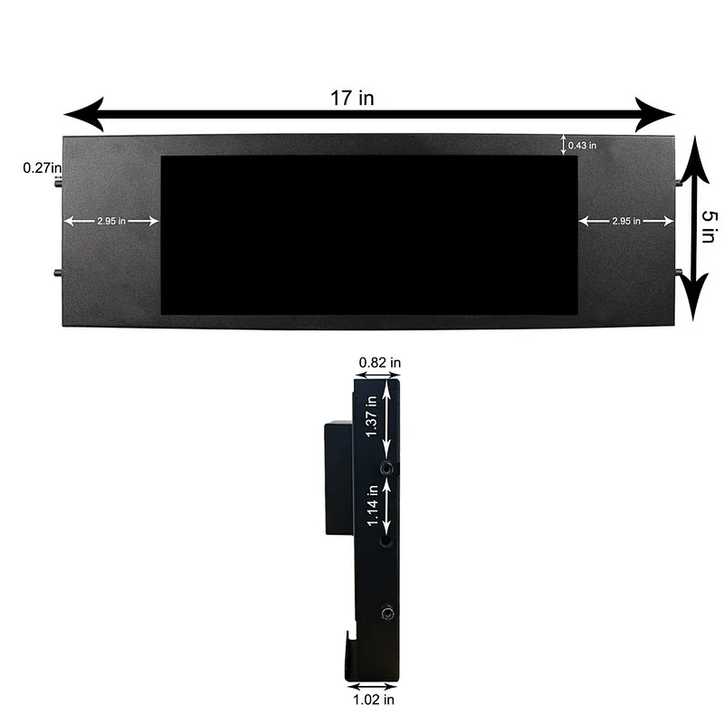 12.3inch 1920x720 VS123ZJ01 LCD Monitor 12.3inch HDMI USB VGA Input Screen